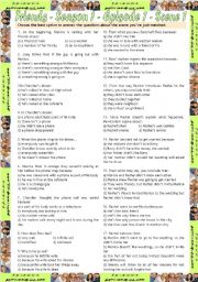 English Worksheet: Friends - Season 1, Episode 1, Scene 1 - comprehension + keys & transcription *editable