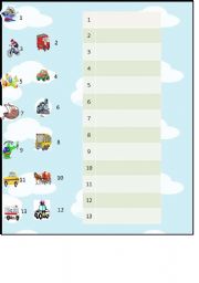 English worksheet: transporters