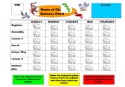 English Worksheet: behaviour chart