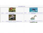 English Worksheet: a few animals