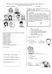 English Worksheet:  a good exam paper