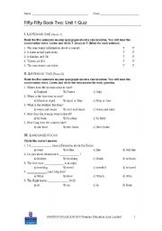 English worksheet: conversation