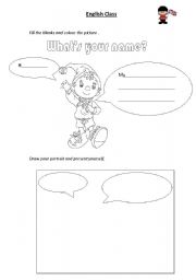 English worksheet: Whats your name?