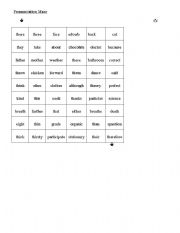 English Worksheet: Pronunciation Maze