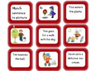 English Worksheet: Match sentence to picture