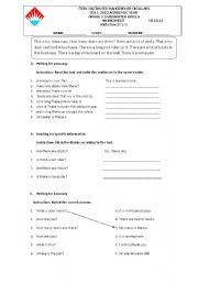 English worksheet: revision worksheet