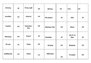 English Worksheet: Dominoes