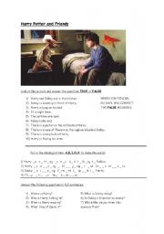 English Worksheet: Harry Potter and Friends