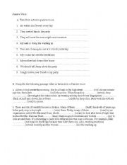 English Worksheet: Passive voice