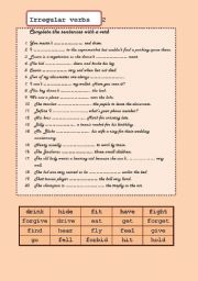 irregular verbs 2