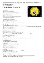 English Worksheet: This is Halloween 