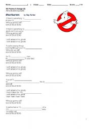 English Worksheet: Ghostbusters