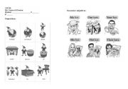 English Worksheet: Prepositions of position and Possessive Adjectives