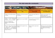 English Worksheet: The city versus the countryside