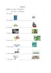 English Worksheet: Irregular Plurals- Demonstrative Pronouns 