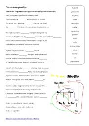 English Worksheet: Family Members - Listening