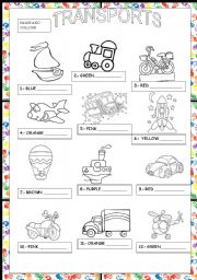 English Worksheet: Transports