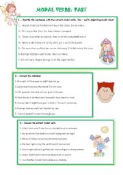 English Worksheet: MODAL VERBS: DEDUCTION