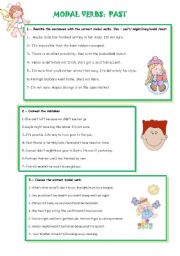 English Worksheet: MODAL VERBS: DEDUCTION