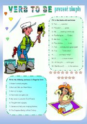 English Worksheet: VERB TO BE