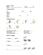 English worksheet: numbers