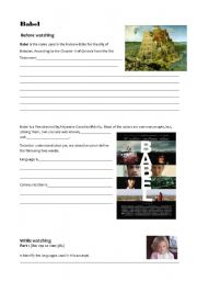 English worksheet: Babel worksheet