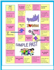 English Worksheet: Simple past - Speaking Activity - GAME