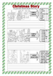 English Worksheet: Christmas Story