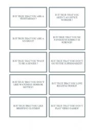 English Worksheet: TRUTH DARE 5/6