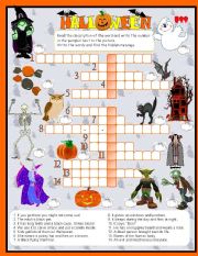 Halloweeen crosswords