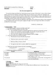 English Worksheet: Racism