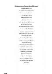 English Worksheet: Poem