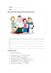 English worksheet: Exam for elementary level