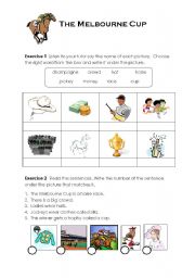 English worksheet: The Melbourne Cup 