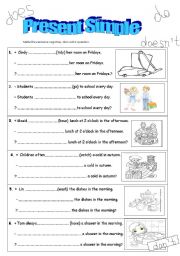 English Worksheet: Present Simple