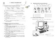 English Worksheet: computer language