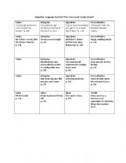 English worksheet: Figurative Language sheet for The Treasure of Lemon Brown