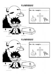 English worksheet: vampire vocabulary worksheet