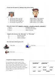 English Worksheet: 6 th class examples
