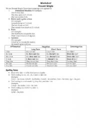 English worksheet: Present Simple