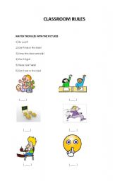 English Worksheet: Imperatives-Clasroom rules