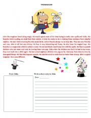 English Worksheet: The Magician