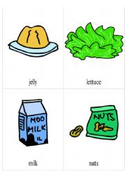 English Worksheet: flashcards about food 3