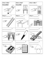 English Worksheet: school supplies