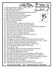 English worksheet: way a head story ,egypt study