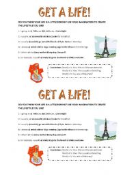 English Worksheet: get a life!