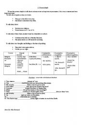 English Worksheet: present simple