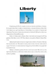 English Worksheet: liberty