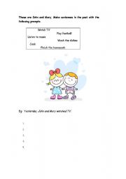 English Worksheet: Simple Past