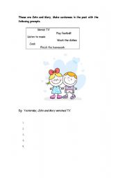 English worksheet: Simple Past